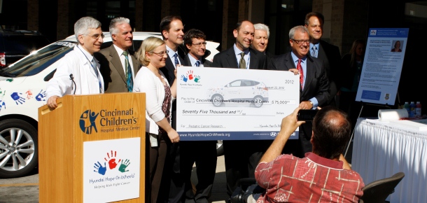 Cincinnati Children’s Awarded $75,000 Hyundai Grant for Pediatric Cancer Research