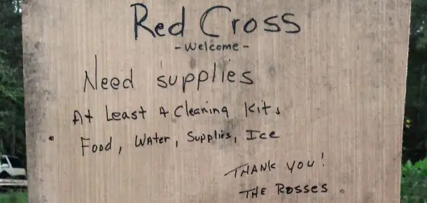 Hurricane Isaac: Helping Boat People with Food and Medical Attention