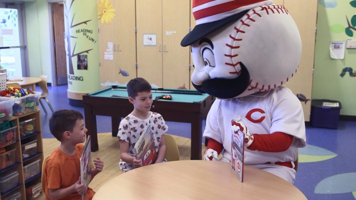 Mr. Redlegs Causes Mischief at the Medical Center