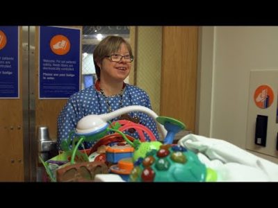 Woman with Down Syndrome Marks 20 Years of Employment at Children’s