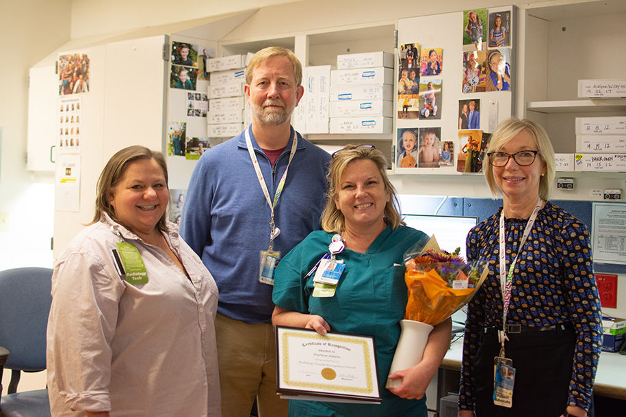 Sharlene Adams Receives Radiology Family Appreciation Award 